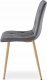 Leobert Krzesło LIBRA - ciemny szary aksamit / nogi kolor drewna x 4 5