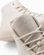 Ombre Wysokie męskie buty trampki z gumowym noskiem  kremowe V1 OM-FOSH-0138 46 1