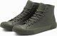 Ombre Wysokie buty męskie trampki z gumowym noskiem  oliwkowe V4 OM-FOSH-0138 46 2