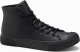 Ombre Wysokie buty trampki męskie z gumowym noskiem  czarne V6 OM-FOSH-0138 40 1