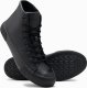 Ombre Wysokie buty trampki męskie z gumowym noskiem  czarne V6 OM-FOSH-0138 46 1