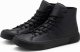 Ombre Wysokie buty trampki męskie z gumowym noskiem  czarne V6 OM-FOSH-0138 46 2