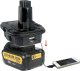 Rosfix ADAPTER PRZEJSCIÓWKA AKUMULATORA DEWALT 18V MILWAUKEE M18 DO DCB201 DCB203 2