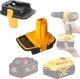 Rosfix ADAPTER PRZEJSCIÓWKA AKUMULATORA DEWALT 18V MILWAUKEE M18 DO DCB201 DCB203 1