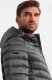 Kurtka męska Ombre Lekko ocieplona pikowana kurtka męska z satynowym wykończeniem  grafitowa V14 OM-JALP-0180 XL 2