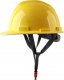 Rosfix Kask ochronny, hełm roboczy budowlany - żółty z tworzywa HDPE 1