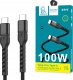 Kabel USB USB-C - USB-C 1 m Czarny (35329) 4