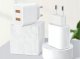 Ładowarka . ŁADOWARKA SIECIOWA 2.4A BIAŁA DENMEN 2XUSB 2400mA DC05 12W SINGLE 2