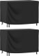 vidaXL vidaXL Pokrowce na meble ogrodowe, 2 szt., czarne 140x70x90 cm 1