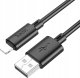 Kabel USB Hoco USB-A - Lightning 1 m Czarny 1