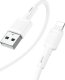 Kabel USB Hoco USB-A - Lightning 1 m Biały (X83 white) 2