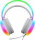 Słuchawki Defender Słuchawki z mikrofonem Defender IGNIS podświetlane Gaming USB RGB białe + GRA 1
