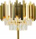 Lampa podłogowa Mdeco Elem Valetta 6268/4F TR lampa podłogowa stojąca 4x60W E27 złota/kryształ 2