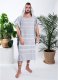 Yeye Poncho hammam męskie 100% naturalna bawełna Yeye 1