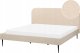 Beliani Łóżko 180 x 200 cm beżowe FLAYAT 1