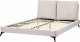 Beliani Łóżko sztruksowe 160 x 200 cm jasnobeżowe MELLE 6