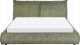 Beliani Łóżko sztruksowe 160 x 200 cm zielone VINAY 6