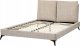 Beliani Łóżko sztruksowe140 x 200 cm beżowoszare MELLE 6
