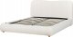 Beliani Łóżko z pojemnikiem boucle 160 x 200 cm białe BLAGNAC 6