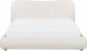 Beliani Łóżko z pojemnikiem boucle 160 x 200 cm białe BLAGNAC 7