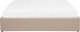 Beliani Łóżko z pojemnikiem tapicerowane 160 x 200 cm beżowe DINAN 3