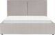 Beliani Łóżko z pojemnikiem tapicerowane 160 x 200 cm jasnoszare MOISSAC 5