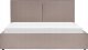 Beliani Łóżko z pojemnikiem tapicerowane 180 x 200 cm beżowoszare MOISSAC 5