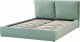 Beliani Łóżko z pojemnikiem welurowe 160 x 200 cm zielone BAJONNA 6