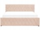 Beliani Łóżko z pojemnikiem welurowe 180 x 200 cm beżowe ROCHEFORT 7