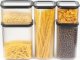 AgdExpert ZESTAW POJEMNIKÓW KUCHENNYCH NA PRODUKTY SYPKIE BRANQ NEROLI 1L+ 2,3L 5