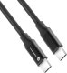 Kabel USB ForCell USB-C - USB-C 1 m Zielony 2