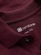Ombre T-shirt męski polo z ozdobnymi guzikami - bordowy V6 S1744 S 1