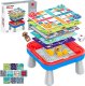 Woopie WOOPIE Stolik Gier Planszowych Logicznych 65 el. Zestaw 10w1 1