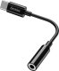 Adapter USB Genius USB/Audio USB C (M) - Jack (3,5mm) F, stereo, czarna, Genius ACC-C100 1