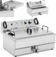 Royal Catering Smażalnik do pączków ryb frytek z ociekaczem 3000 W 16 l 230 V 1