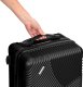 vidaXL Zestaw walizek podróżnych AZORES CZARNY 4w1 17
