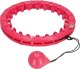 Springos Hula hop z obciążeniem i masażerem odchudzające 24 wypustki różowe UNIWERSALNY 11