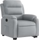 vidaXL vidaXL Podnoszony fotel rozkładany, jasnoszary, obity tkaniną 3