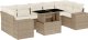 vidaXL 8-cz. zestaw mebli ogrodowych z poduszkami, beżowy, polirattan 2
