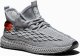 Ombre Lekkie buty męskie sneakersy sznurowane - szare V1 OM-FOKS-0141 43 3
