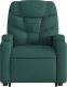 vidaXL vidaXL Podnoszony fotel masujący, rozkładany, ciemnozielony, tkanina 9