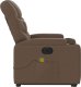 vidaXL vidaXL Podnoszony fotel masujący, elektryczny, rozkładany, brązowy 10
