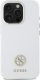 Guess Guess GUHCP16XM4DGPH iPhone 16 Pro Max    6.9" biały/white hardcase Silicone Logo Strass 4G 3
