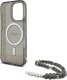 Guess Guess GUHMP16XHGCRELSK iPhone 16 Pro Max  6.9" czarny/czarny hardcase IML Glitter With Pearl Strap MagSafe 6