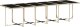 vidaXL 13-cz. zestaw mebli ogrodowych z poduszkami, beżowy, polirattan 4
