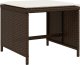 vidaXL 15-cz. zestaw mebli ogrodowych z poduszkami, brązowy, rattan PE 6