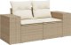 vidaXL 6-cz. zestaw mebli ogrodowych z poduszkami, beżowy, polirattan 6