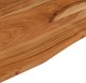 vidaXL Blat biurka, 80x50x2,5 cm, prostokątny, lite drewno akacjowe 7