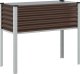 vidaXL Donica ogrodowa, brązowa, 100x41x90 cm, stal 2