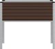vidaXL Donica ogrodowa, brązowa, 100x41x90 cm, stal 4
